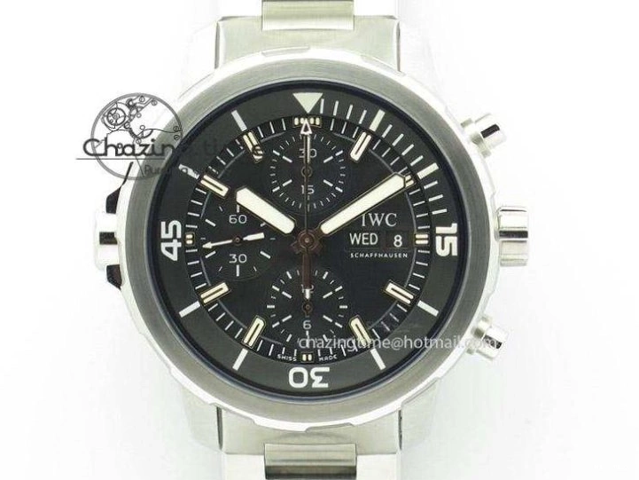 MIROTIME 0805 Aquatimer SS IW3290 RSF 1:1 Best Edition Blue Dial on Black Rubber Strap A Fashionable 7074